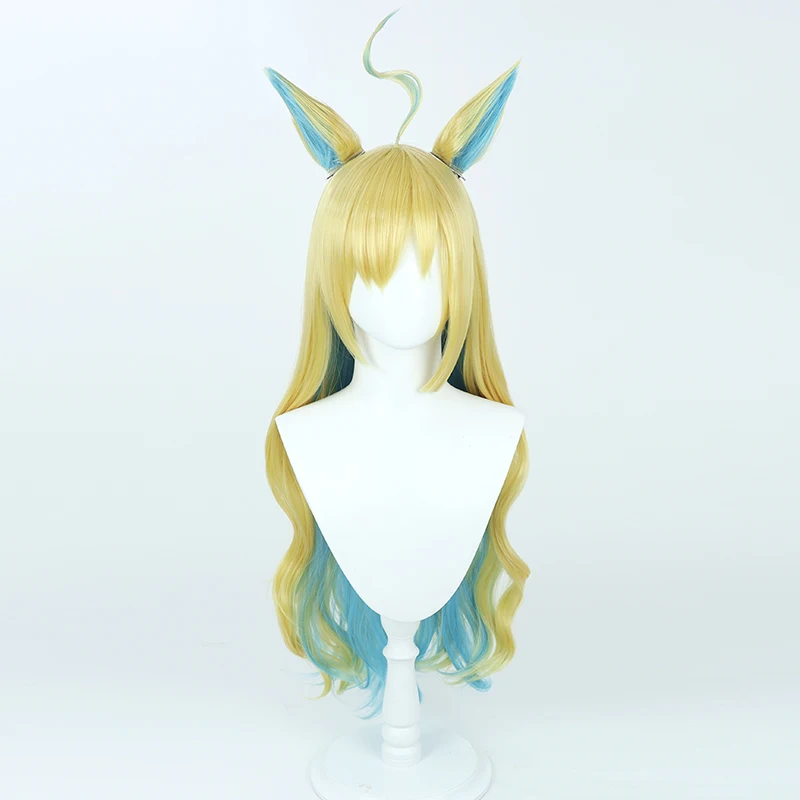 Peruka Cosplay Anime Pretty Derby Neo Universe Uszy Ogon Włókno Halloween Rekwizyt Imprezowy Włosy Syntetyczne Odporne na Ciepło