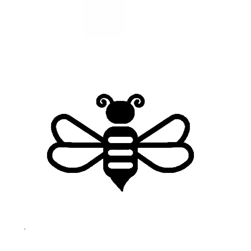 

Simple Line Drawing Bee Car Stickers Fashion Art Stickers Pvc Decals Suitable for Various Models Black/white, 15cm*10cm