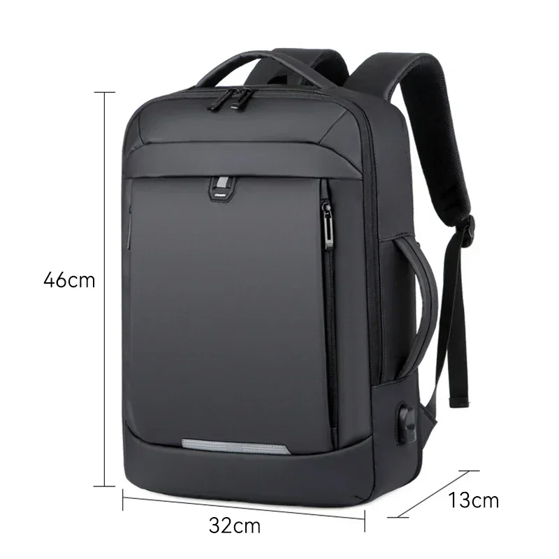 Imagem -06 - Mens Business Mochila Expansível Multifuncional Estudante Viagem Bolsas Grande Capacidade Impermeável Usb Carregamento Mochilas