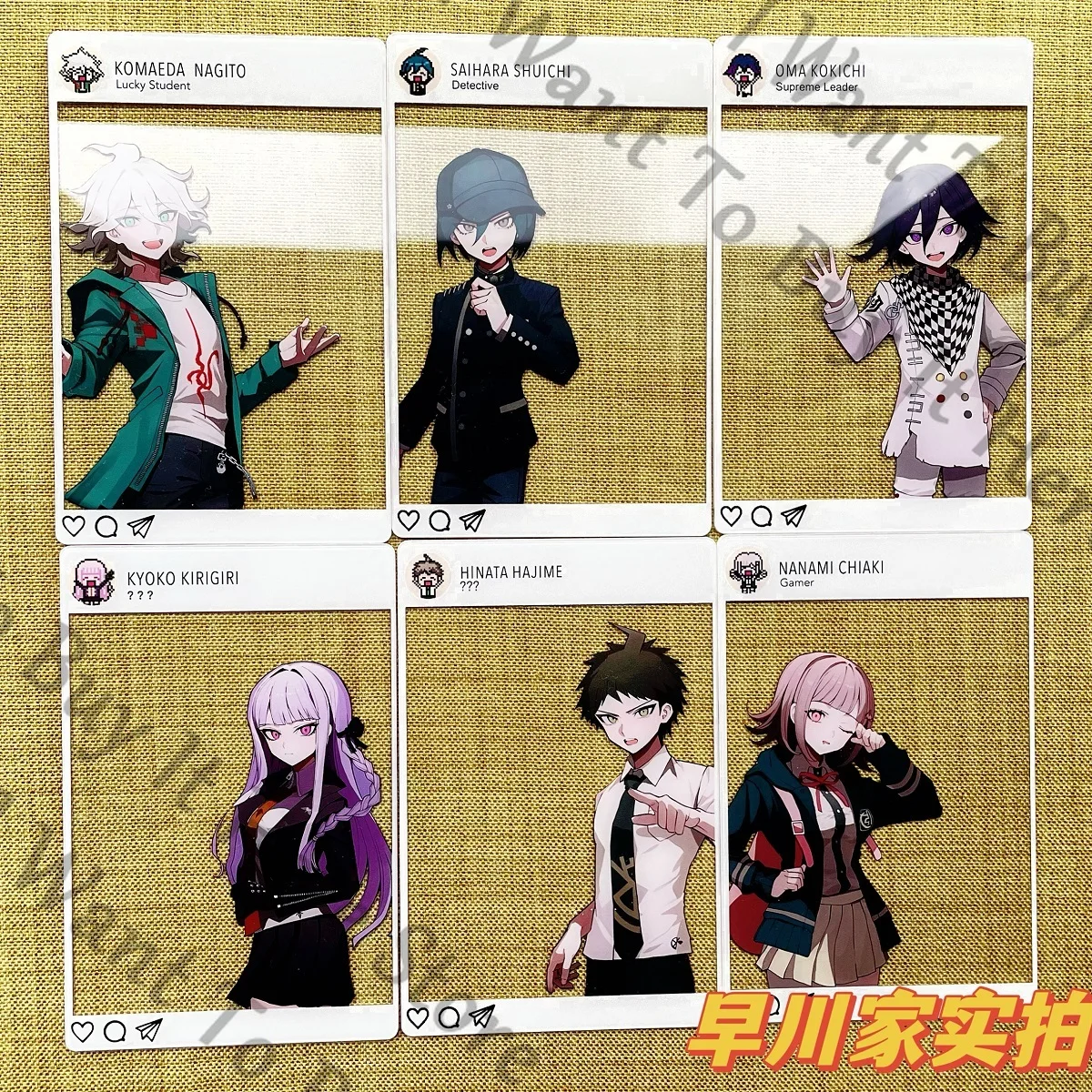 

Anime Danganronpa Hinata Hajime Kokichi Oma Saihara Shuichi Kirigiri Kyoko Nagito Komaeda Nanami ChiaKi Cosplay Transcard Gift