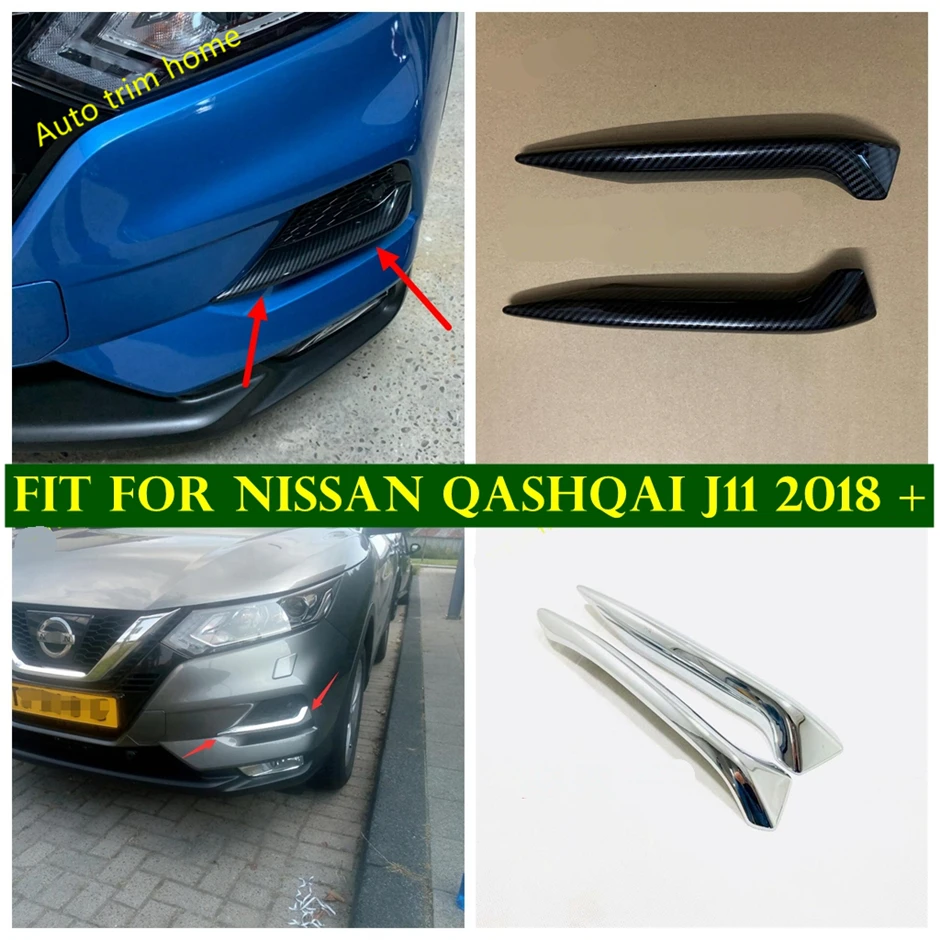 Front Rear Back Fog Light Lamp Cover Trim Bumper Reflector Fit For Nissan Qashqai J11 2018 - 2020 Car Accessories