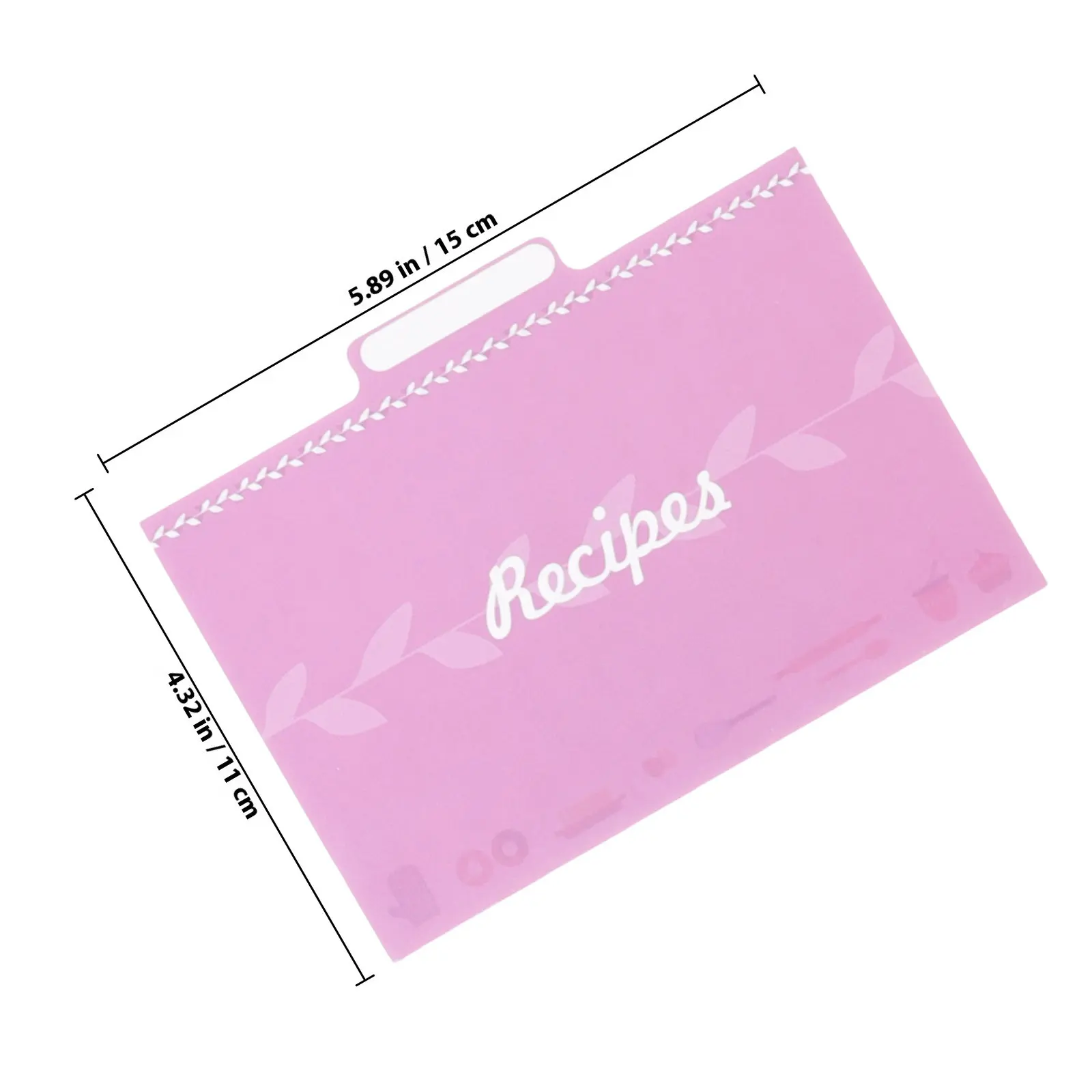 25Pcs Kitchen Recipe Cards Premium Quality Paper Portable Size Smooth Surface Rounded Corner Multi Use Cooking Notes Divider