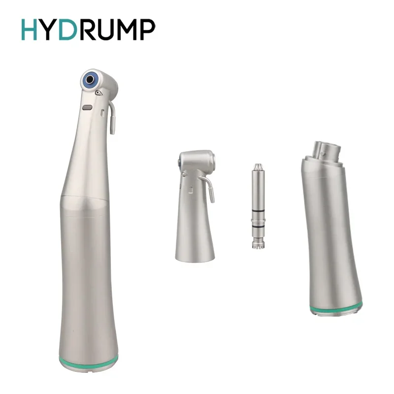 Handpiece dental de baixa velocidade com LED, fibra ótica, implante de odontologia, cabeça destacável, anel verde, 20-1