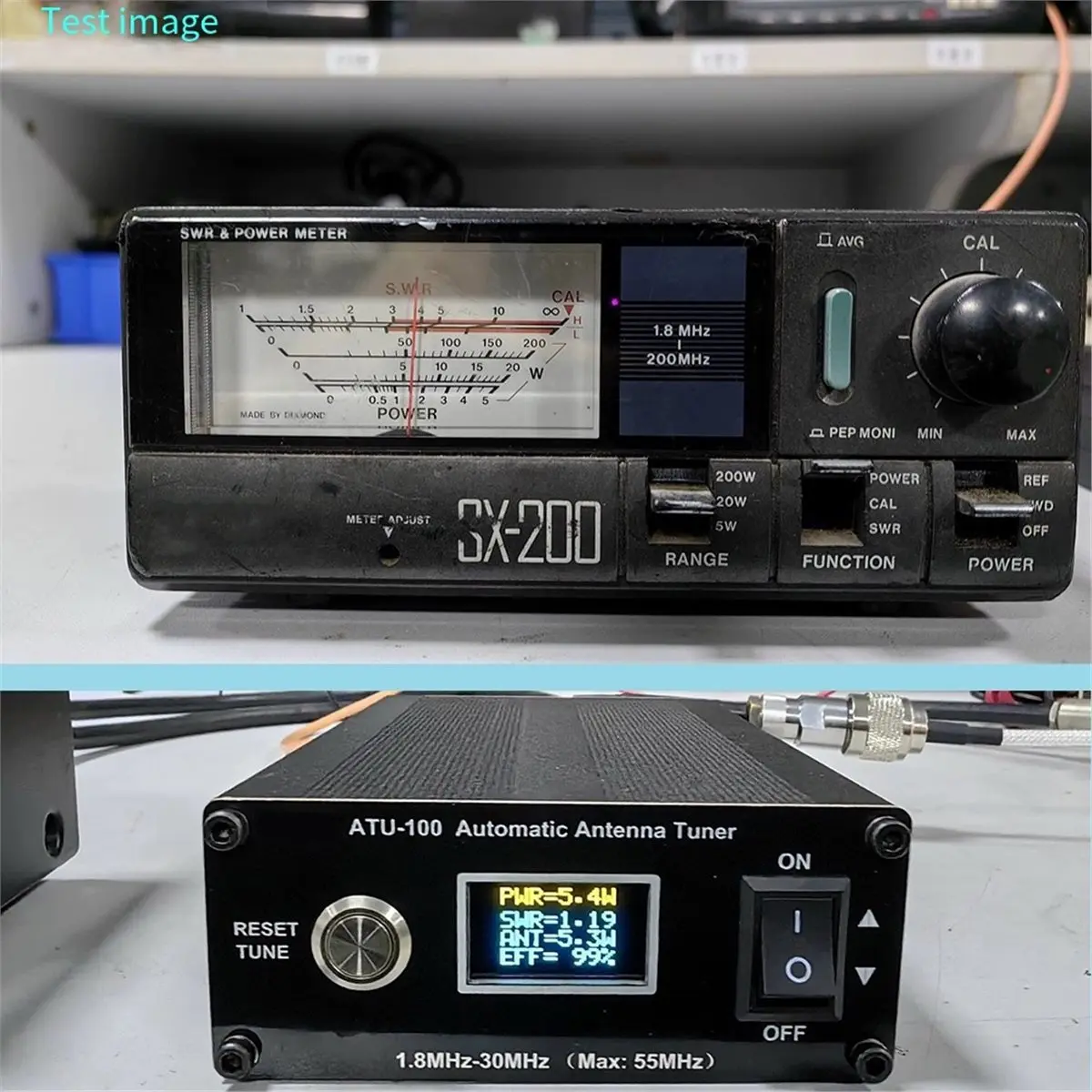 Y60A NEW-ATU-100 Automatic Antenna Tuner 0.96-Inch OLED, Shortwave Radio, HAM, Car-Mounted Enhanced Version Only Host