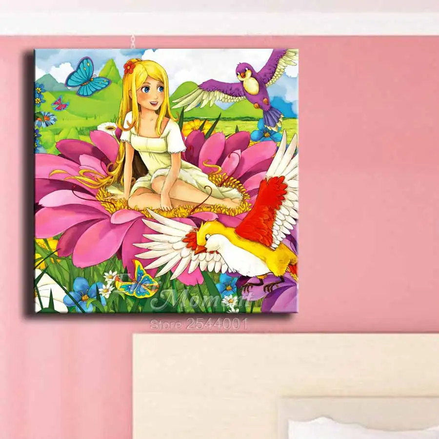 diamond painting cartoon flower girl fairy tale diy diamond embroiery mosaic full layout square round drills home decor ASF774