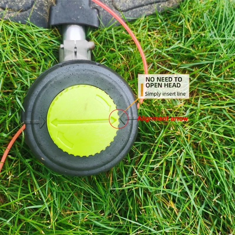 قطعة واحدة من ماكينة تشذيب المقبض مع زنبرك واحد ومقبض واحد M10*1.25 لا حاجة لفتح الغطاء والخط العلوي، مادة مقاومة لدرجات الحرارة العالية، مخرج ضغط الضوء، أداة تشذيب العشب المثالية