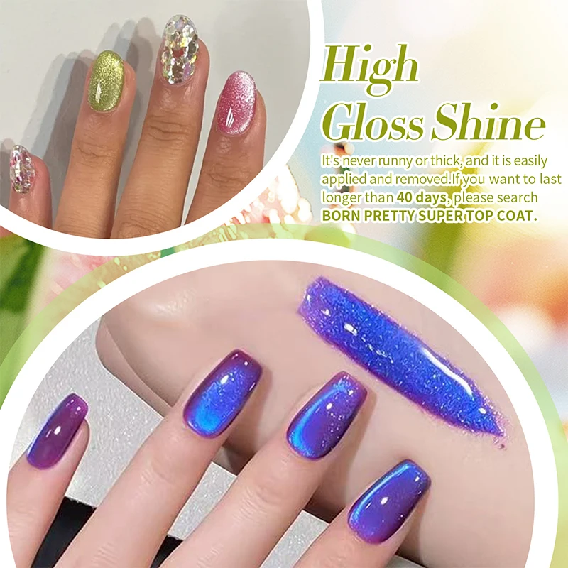 BORN PRETTY 10ml Summer Fruit Colored Gel Nail Polish Guava Grape Purple Honey Trap Cat Magnetic Varnish Soak Off UV Nail Salon