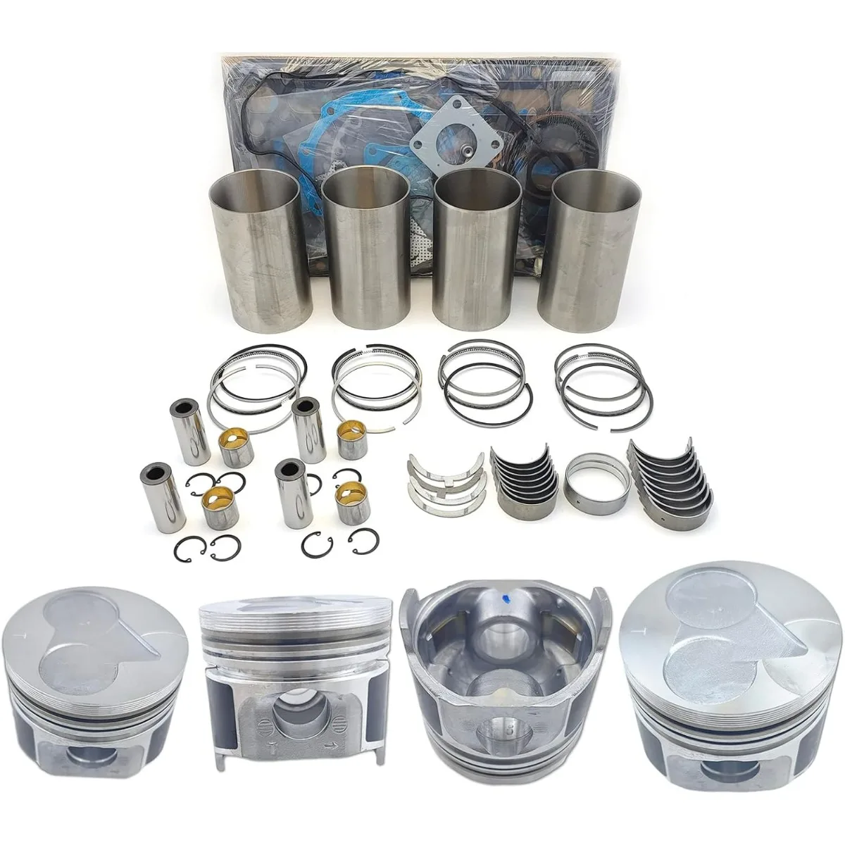 

Комплект для капитального ремонта двигателя V1505 (без комплекта клапанов), совместимый с двигателем Kubota V1505 V1505BH V1505BH V1505-E