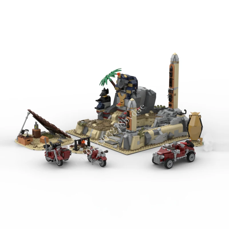 

1430PCS Sphinx Secret Surprise MOC Creative street view Model Building Blocks Architecture DIY Education Assembly Model Toy Gift