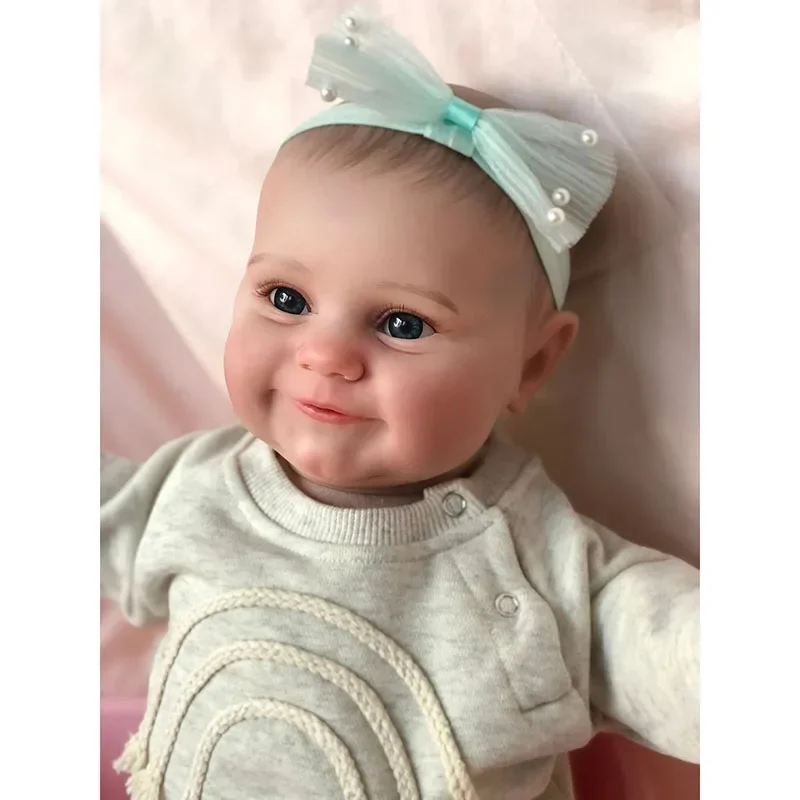 Kit de poupée bébé Reborn Maddie deux tailles 19/24 pouces, Kit déjà peint avec corps et yeux en tissu