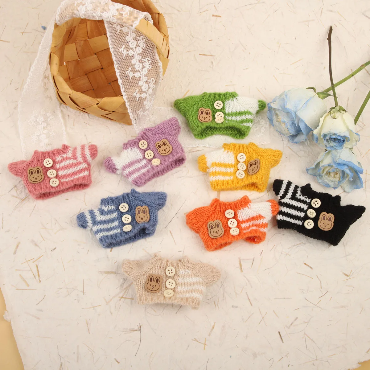 ﻿ 17cm Mini Doll'S Clothes Outfit Accessories For Labubu Colorful Fashion Outfit Multiple Styles Doll Clothes