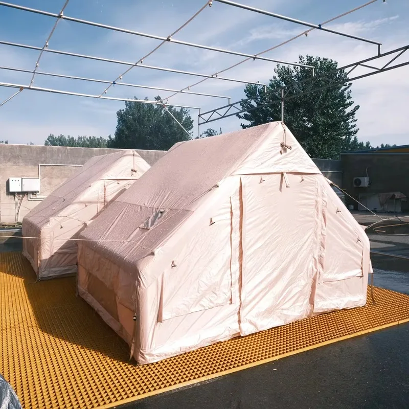 

XMSJ Outdoor Camping Quick-Inflatable Tent Portable 420D Oxford Fabric 4-Season Lightweight 3000mm Waterproof Single Layer 1 Bed