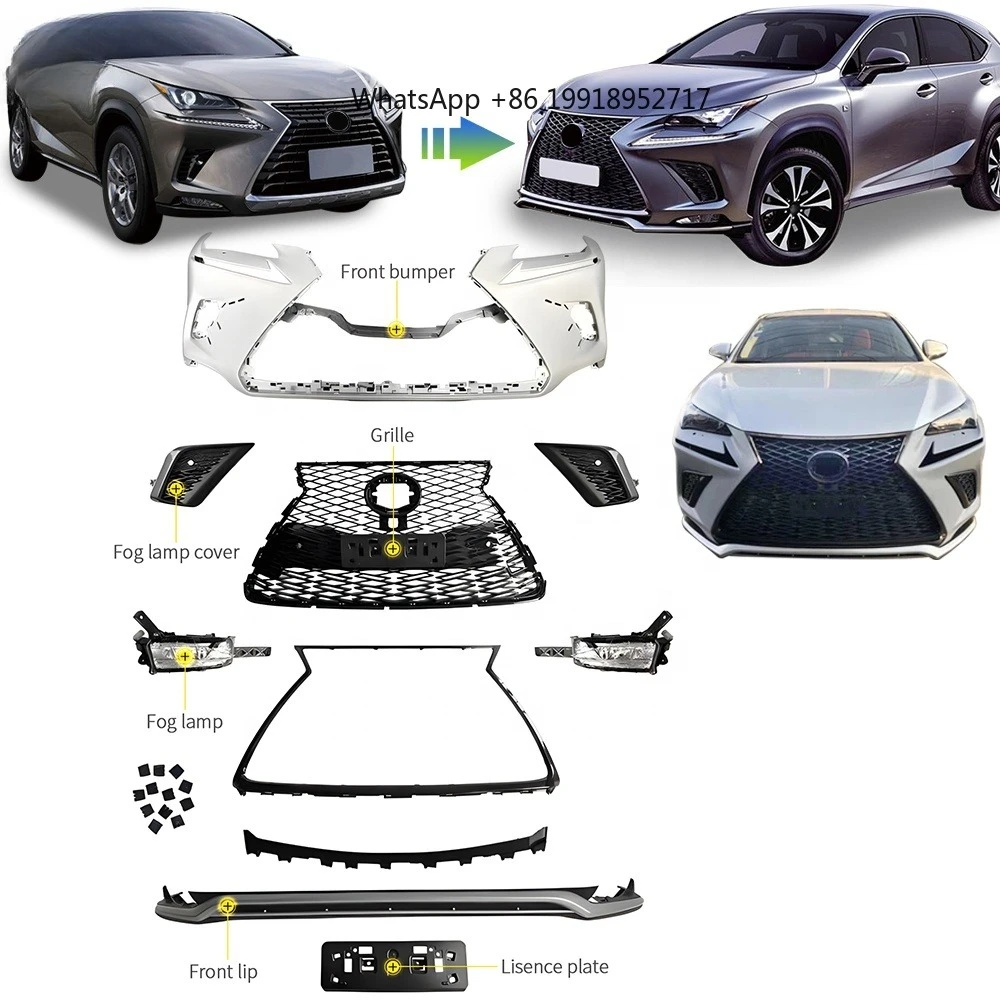 Передний бампер Sport Car Body Kit для Lexus NX NX200 NX200T NX300 2016+ (JJ396)