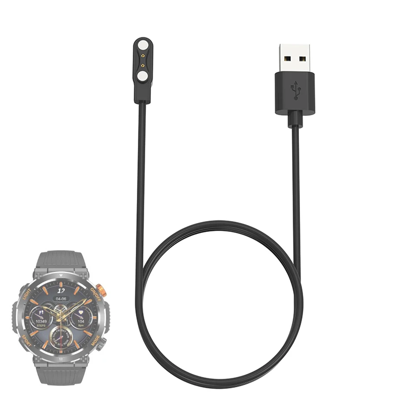 Adattatore per caricabatterie dock per smartwatch Cavo di ricarica USB Cavo di ricarica per accessori per smartwatch Colmi V68 Sport
