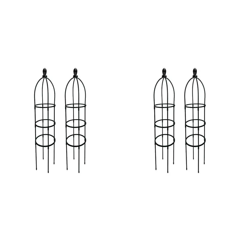 

Опора-обелиск L60A для вьющихся растений, садовая решетка, подставка для вьющихся растений, подставка для цветов, башня для растений, 4 шт. (B)