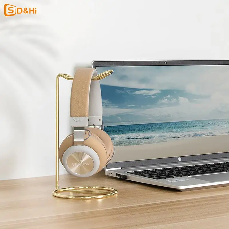 1pc Iron Line Headphone Stand Metal Support Headset Stand Rack Cute Bluetooth Wireless Headphones Holder Support Gamer Helmet