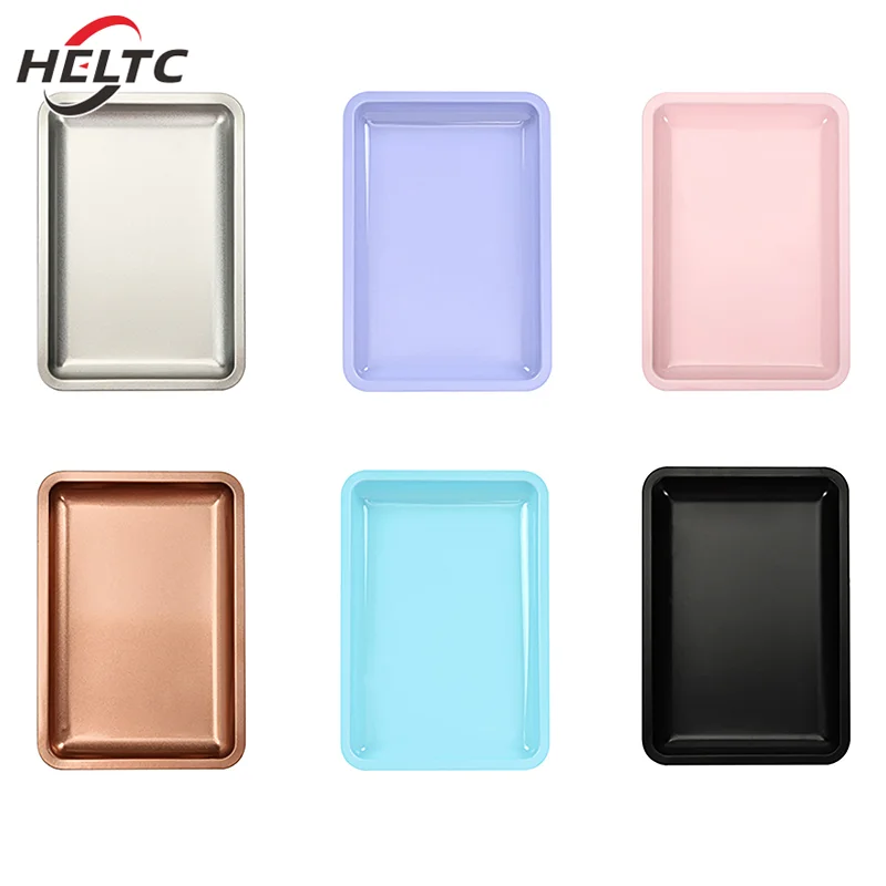 صحن حلويات مستطيلي صلب مقاوم للصدأ ، صينية وجبات خفيفة على الطراز الياباني ، فواكه مجففة ، أدوات طاولة فوضيّة #3