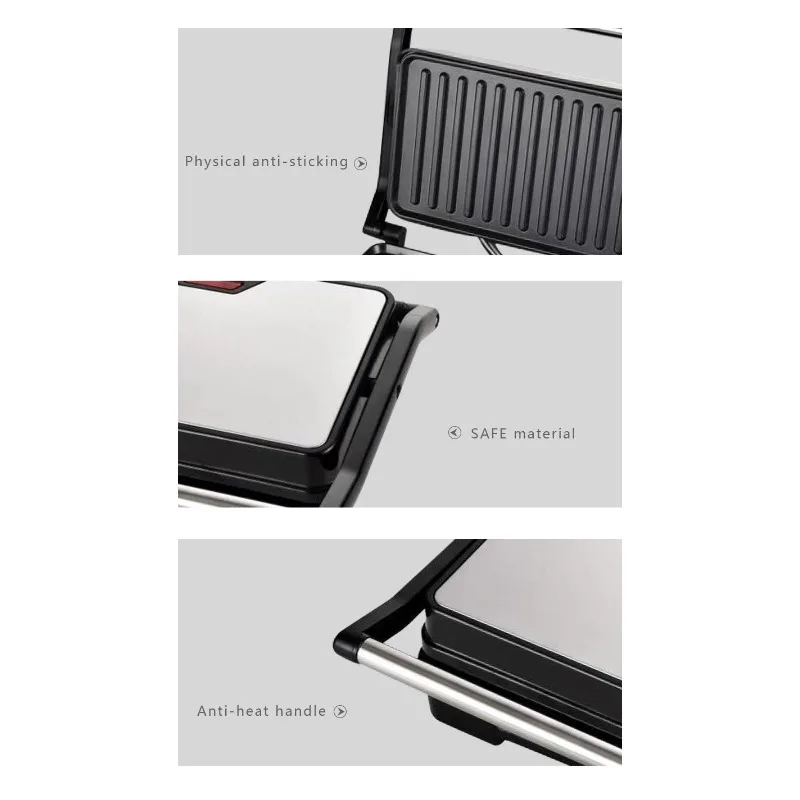Multifunctional Breakfast Machine Steak Sandwich Waffle Maker Electric Griddle Toaster Non-Stick Light Food Cooking Grill view 6