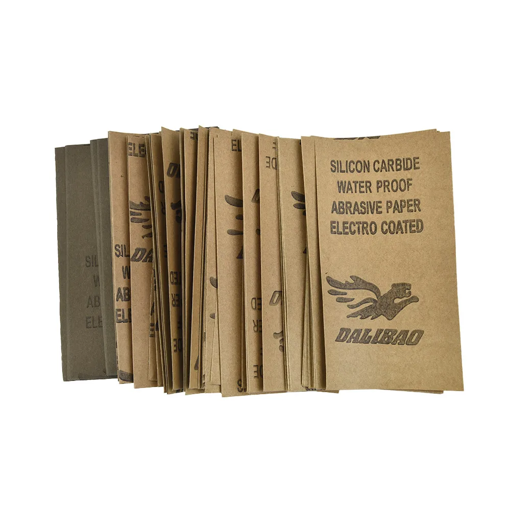 70PCS 3x5.5 Inch Wet Dry Sandpaper Assorted Grit 600-2500 For Auto Furniture Electronics Polishing Grinding Sheets Tool