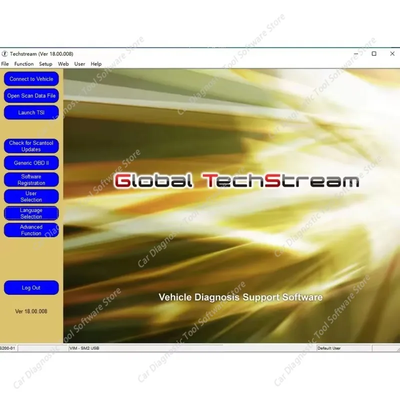 FOR  Version TIS Techstream 18.00.008 Software Link MINI VCI Auto Repair Tool Compatible with Win11/Win10 Includes Active Code
