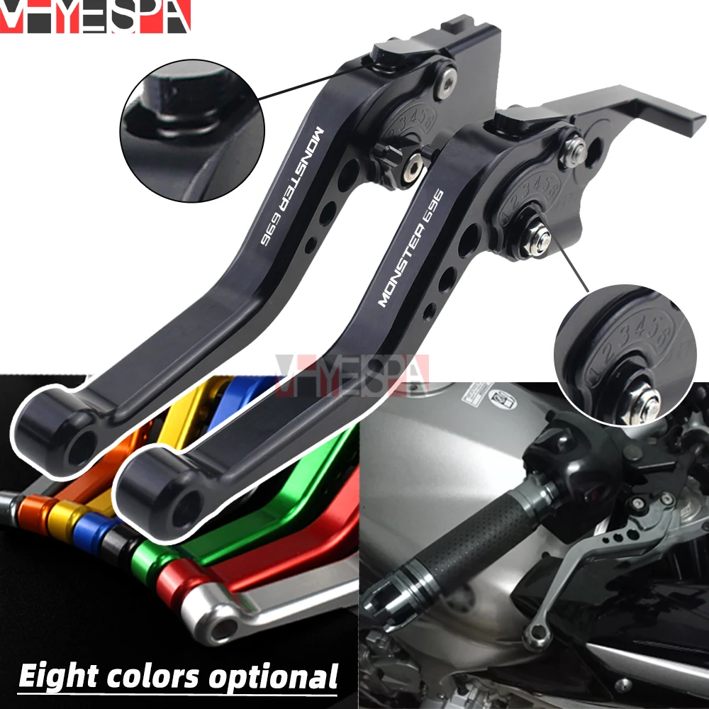 

Motorcycle Adjustable Handles Lever Short Brake Clutch Levers For Ducati 696 MONSTER MONSTER696 2009-2014