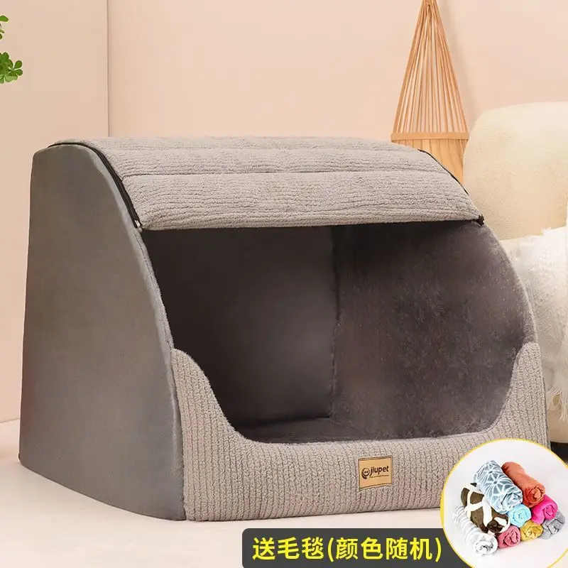 Factory Direct 2026 The kennel is universal in all seasons, removable and washable, closed house villa, small, medium and large