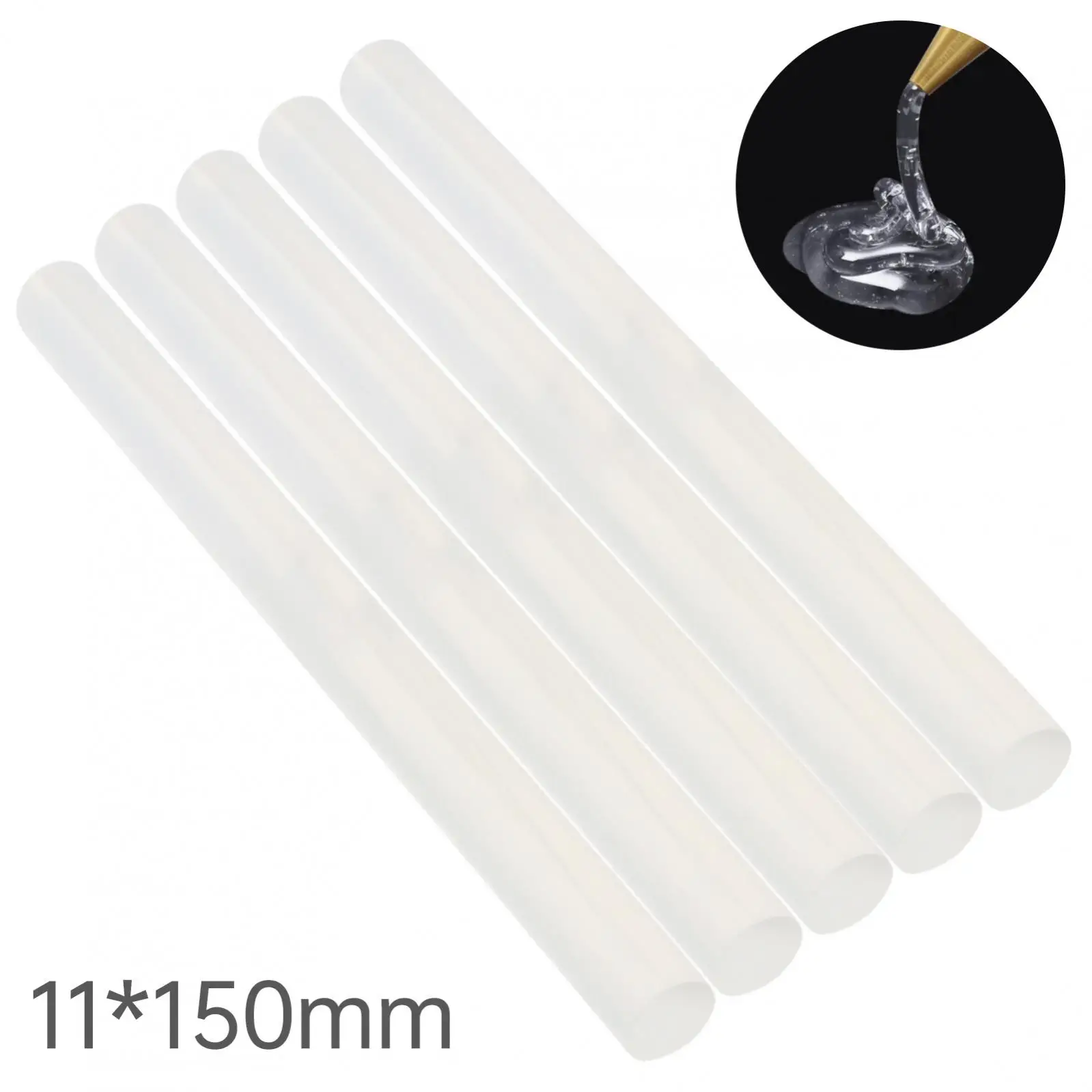 5 pcs White Clear 150 mm / 250 mm / 270 mm Hot Glue Sticks for DIY Craft / Decoration / Repairing, Multipurpose Glue Sticks