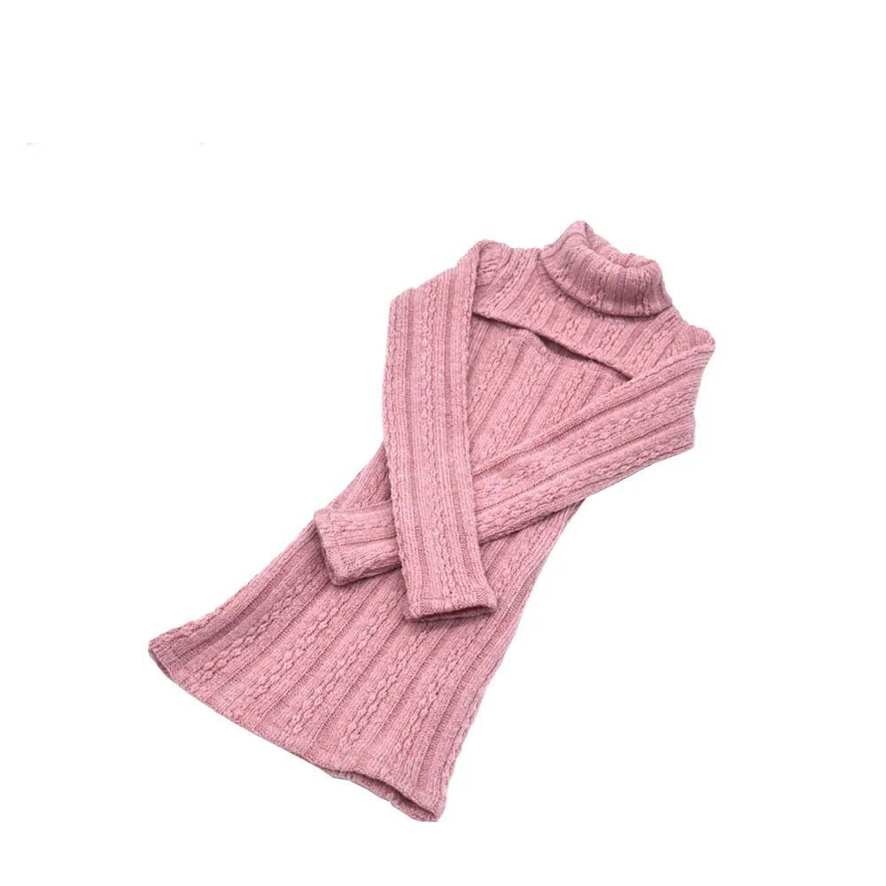

Fits 1/3 1/4 BJD Clothes fashionable knitted dresses in pink, blue, and black