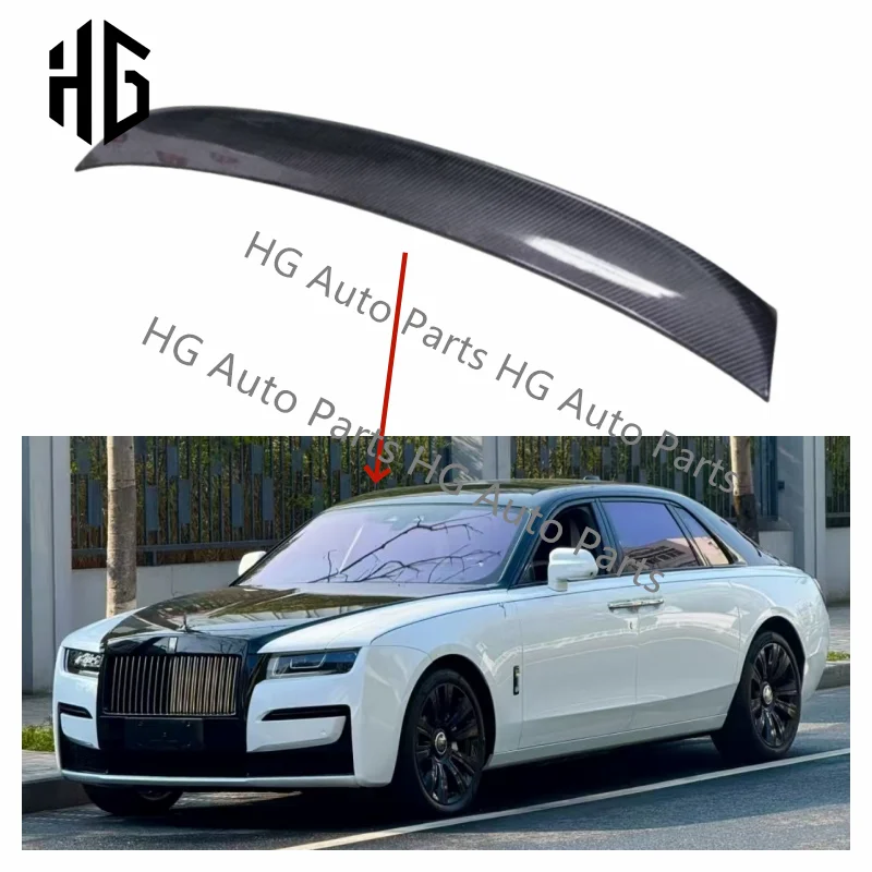 

China Modified Carbon Fiber Trunk Ducktail Spoiler Upgrade To Wald Style Rear Spoiler For Rolls Royce Ghost Auto Wing Parts