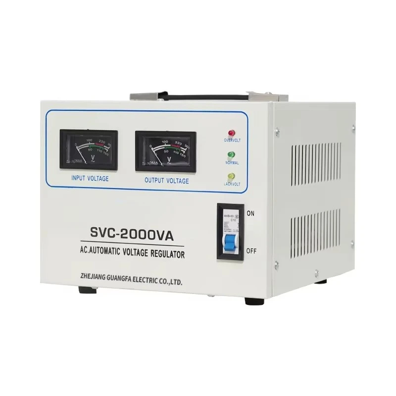 

SVC-2000VA 2 KVA Single Phase Automatic AC Voltage Regulator AVR Servo Motor Control 220V Output 50Hz Frequency Copper