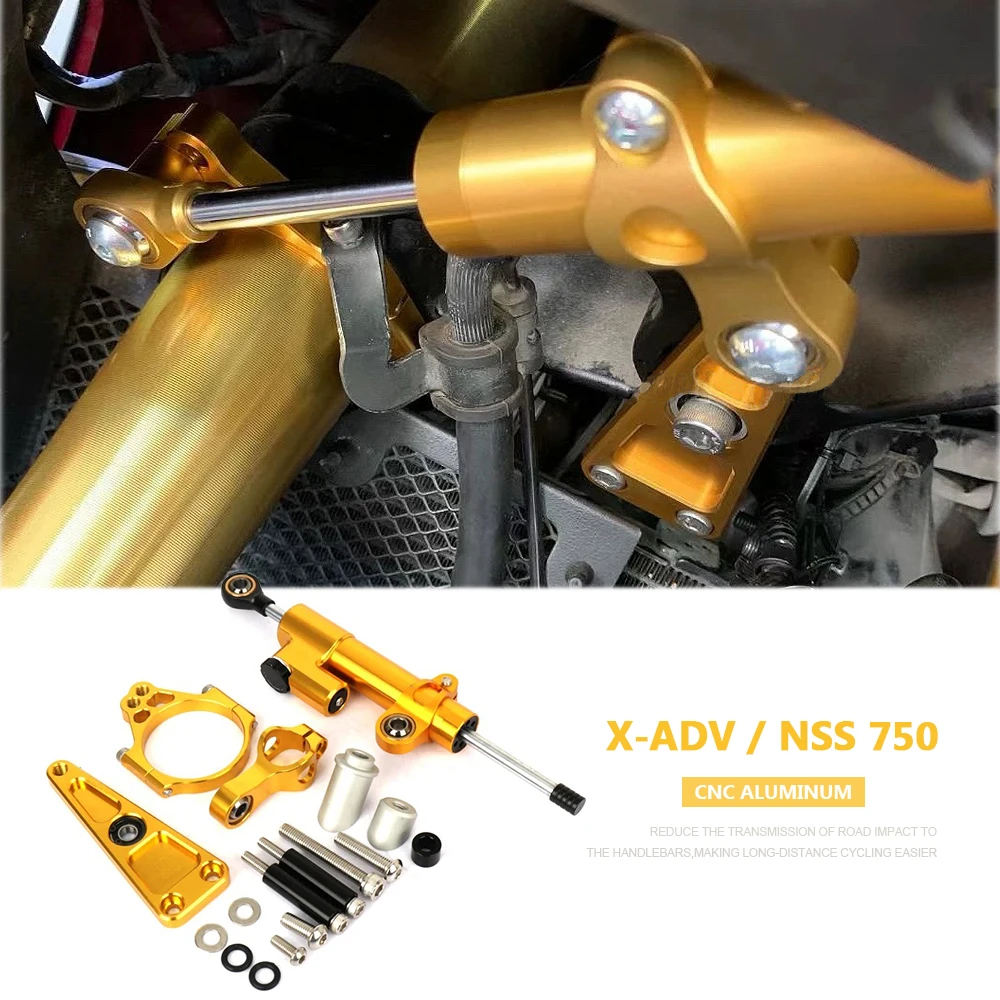 

Motorcycle Steering Damper Stabilizer Kit For Honda NSS750 Nss 750 X-ADV750 XADV750 CNC Mount Bracket Support Accessories