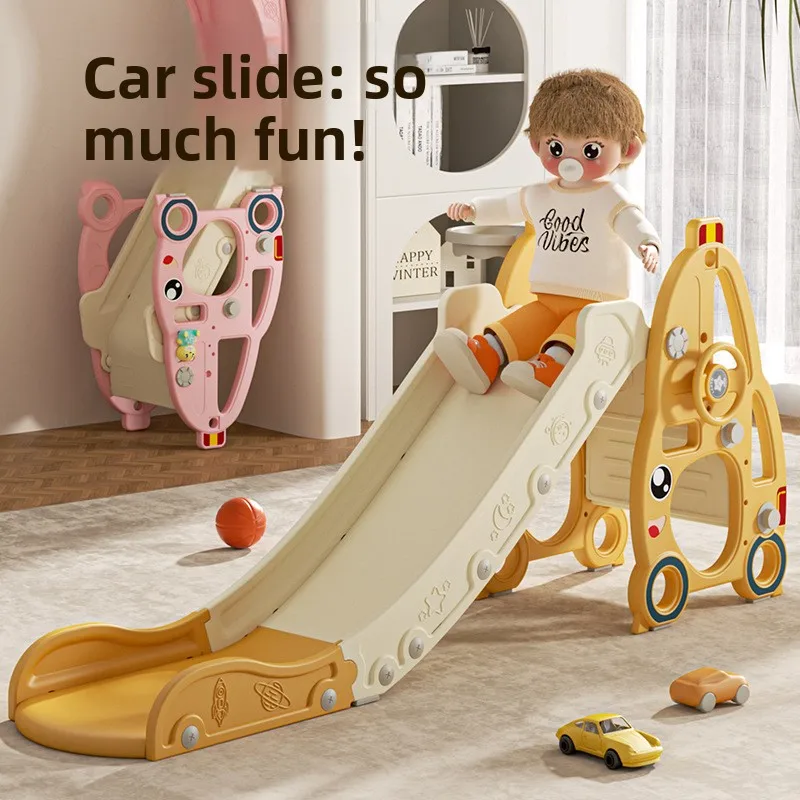 Indoor Foldable Small Slide Ages 3-10 Kids Family Toy Indoor and Household Children's Slide Children's Slide Toys