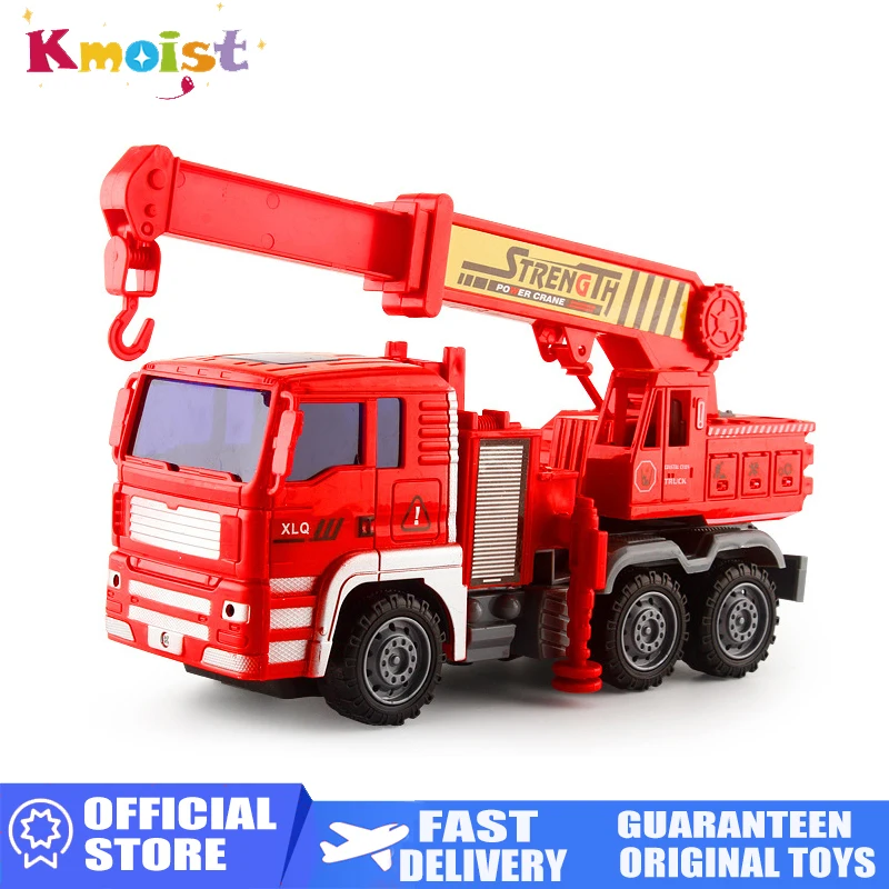 Children's Large Fall-Resistant Fire Truck Toy Ladder Cars Lift Sprinkler Fireman Engineering Vehicle Educational Toys for Boys