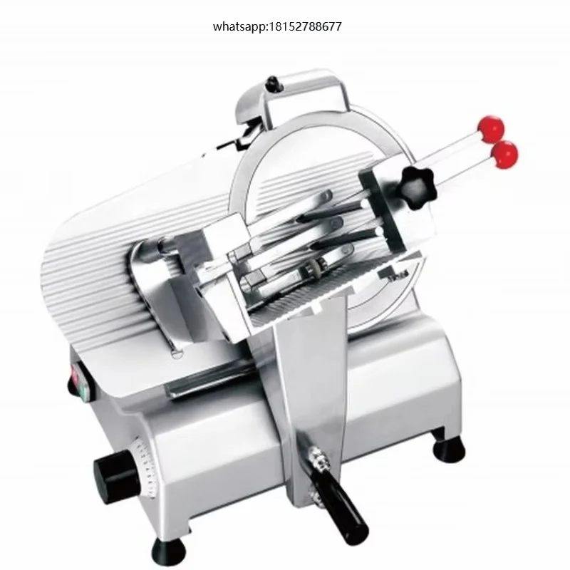 Commercial Electric Meat Slicer 250mm Blade Stainless Steel Deli Slicer Machine for Restaurant Food Processing Equipment