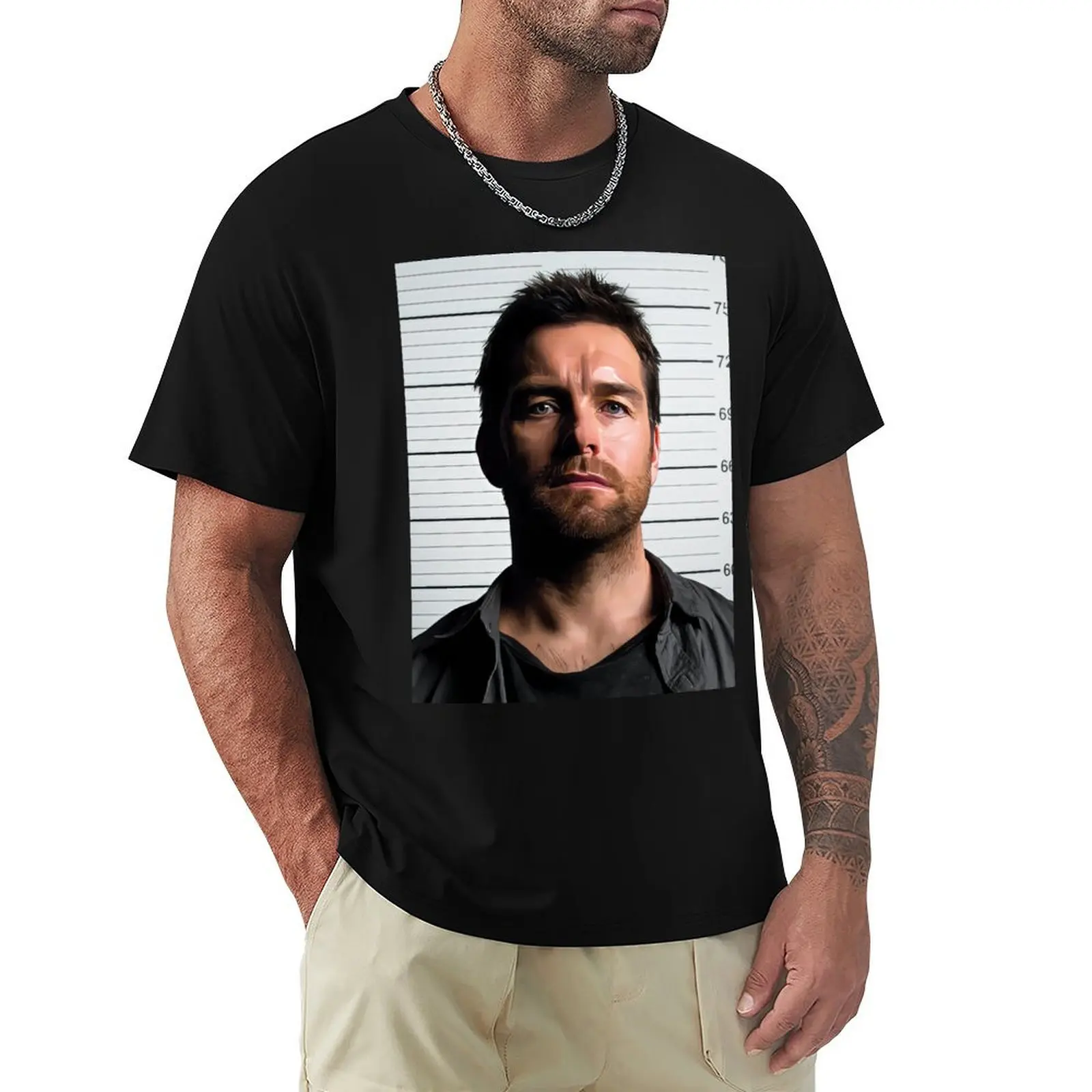 Lucas Hood portrait T-Shirt cotton t shirts high quality T-Shirt