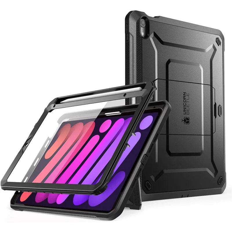 

For iPad Mini 6th Gen Case 8.3" (2021) SUPCASE UB Pro Full-Body Rugged Kickstand Protective Case with Built-in Screen Protector