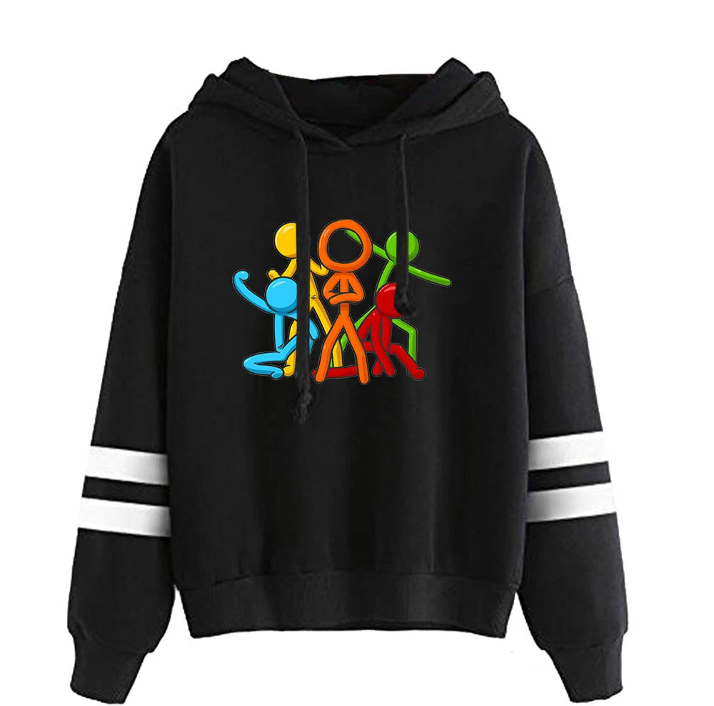 

2026 Alan Becker Merch Unisex Pocketless Parallel Bars Sleeve Sweatshirts Women Men's Hoodie Young Youtuber Funny Clothes