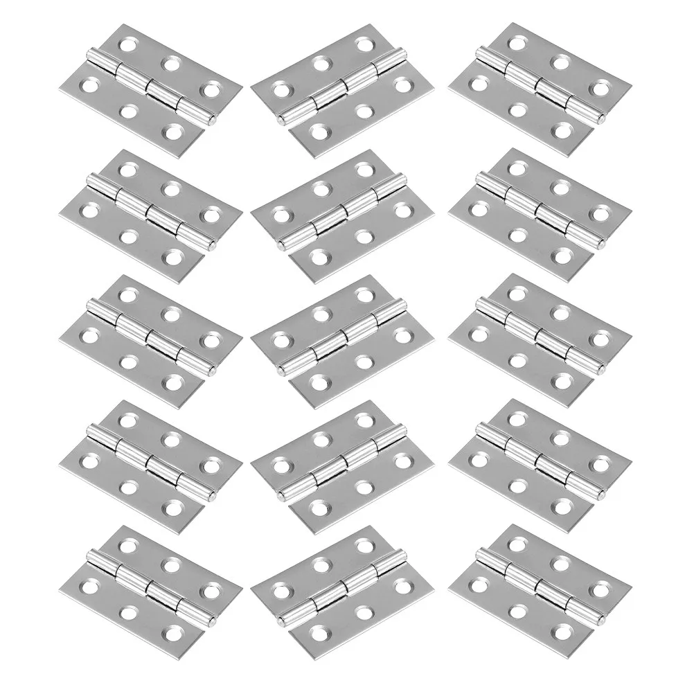 45Pcs Stainless Steel Cabinet Hinges Furniture Cupboard Heavy Duty Door Hardware for Doors Windows Board Hinges