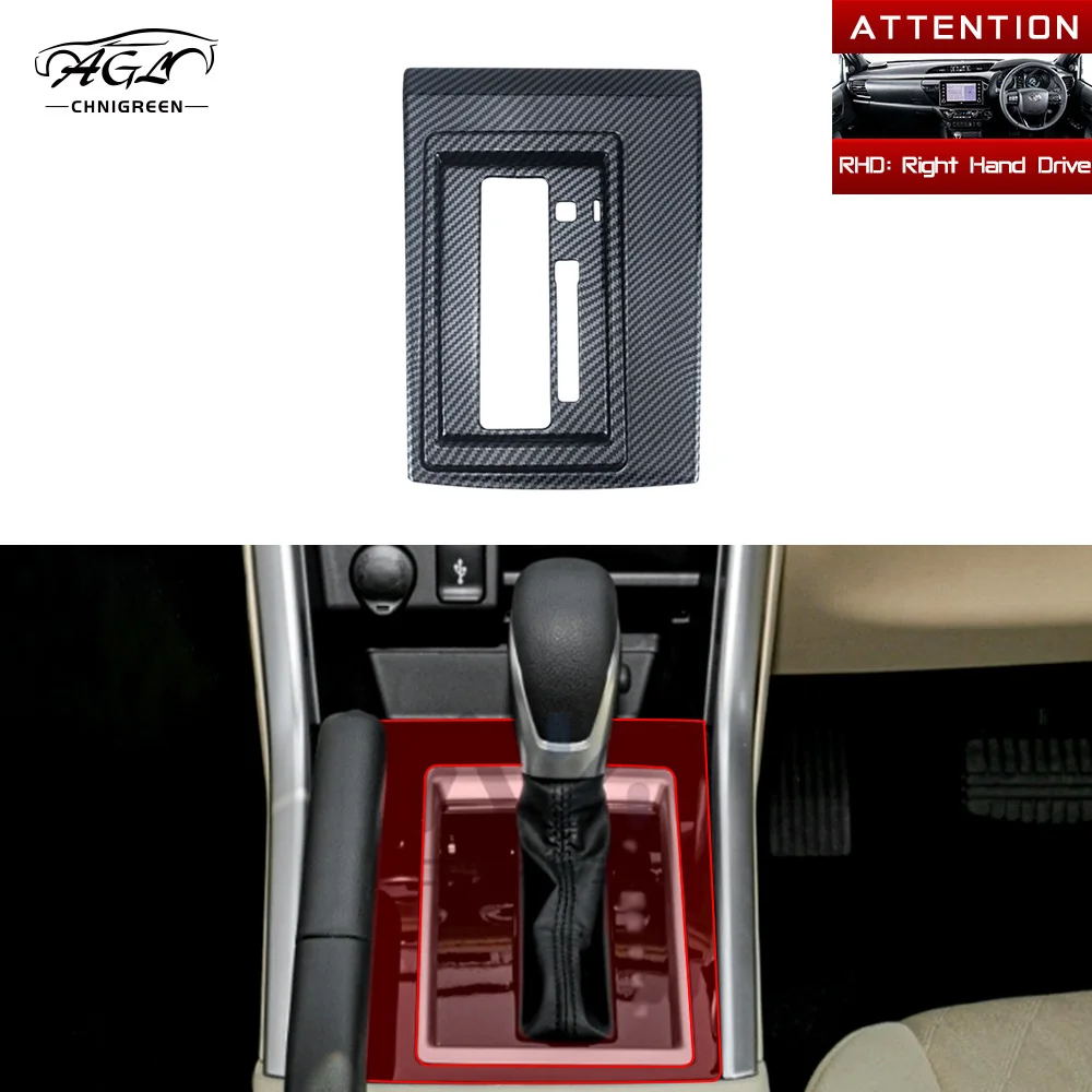 

for Xpander Mitsubishi Xpander Cross 2016-2026 RHD Gear Shift Water Cup Holder Center Console Panel Cover ABS Carbon Fiber Color