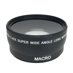 58MM 0.45x Wide Angle with Macro Lens Wide-Angle Lente for Canon Nikon EOS 350D/ 400D/ 450D/ 500D/ 1000D/ 550D/ 600D/ 1100D