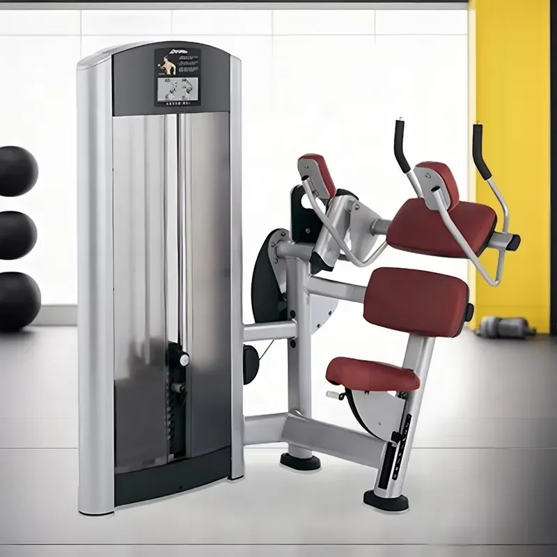 Professional commercial seated abdominal training machine, fitness equipment for abdominal training and core strength