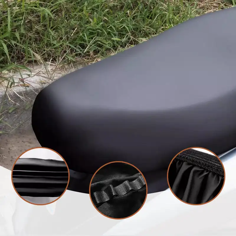 

2pcs Waterproof Motorbike Seat Cover - Motorcycle Cushion Cover, Sunscreen Scooter Seat Protector, Dustproof Accessories