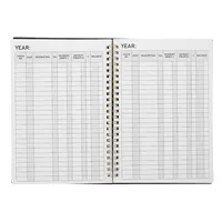 Accounting Ledger Book 8.5x6 Expense Tracker Notebook Spiral Bound Personal Finance Log Journal Small Business Home Income 2