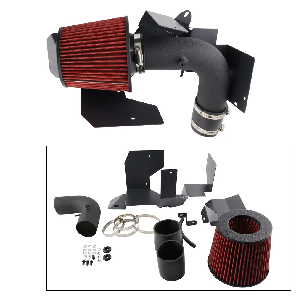 

Black Cold Air Intake Induction Pipe with Heat Shield & Filter Kit for 03-13 VW Golf 03-12 Audi A3 2.0L Diesel