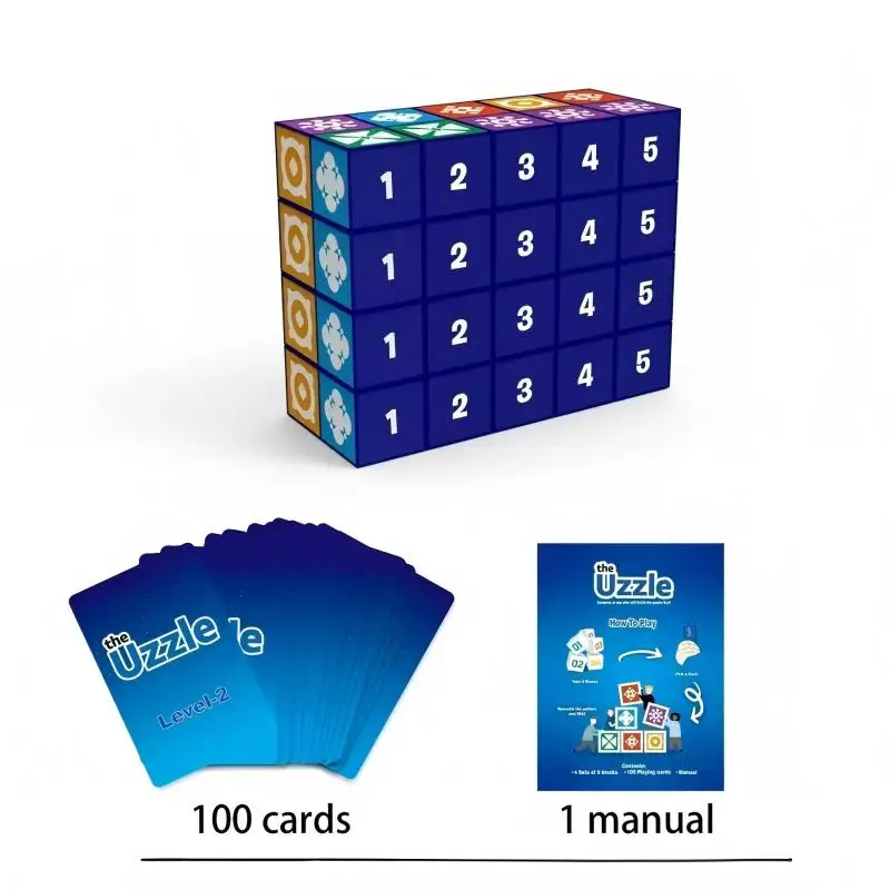 เกมกระดานเหมาะสําหรับทุกวัย เด็กและผู้ใหญ่ บล็อกเกมกระดานปริศนา เกมกระดานลอจิกเชิงพื้นที่ เกมมายด์