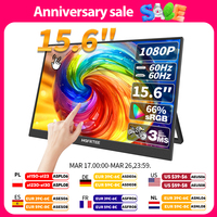 HGFRTEE 15.6 Inch Touch Portable Monitor ADS-IPS 1920*1080P 300cd/m2 Extended Display for Laptop Second Screen XBox PS4/ 5