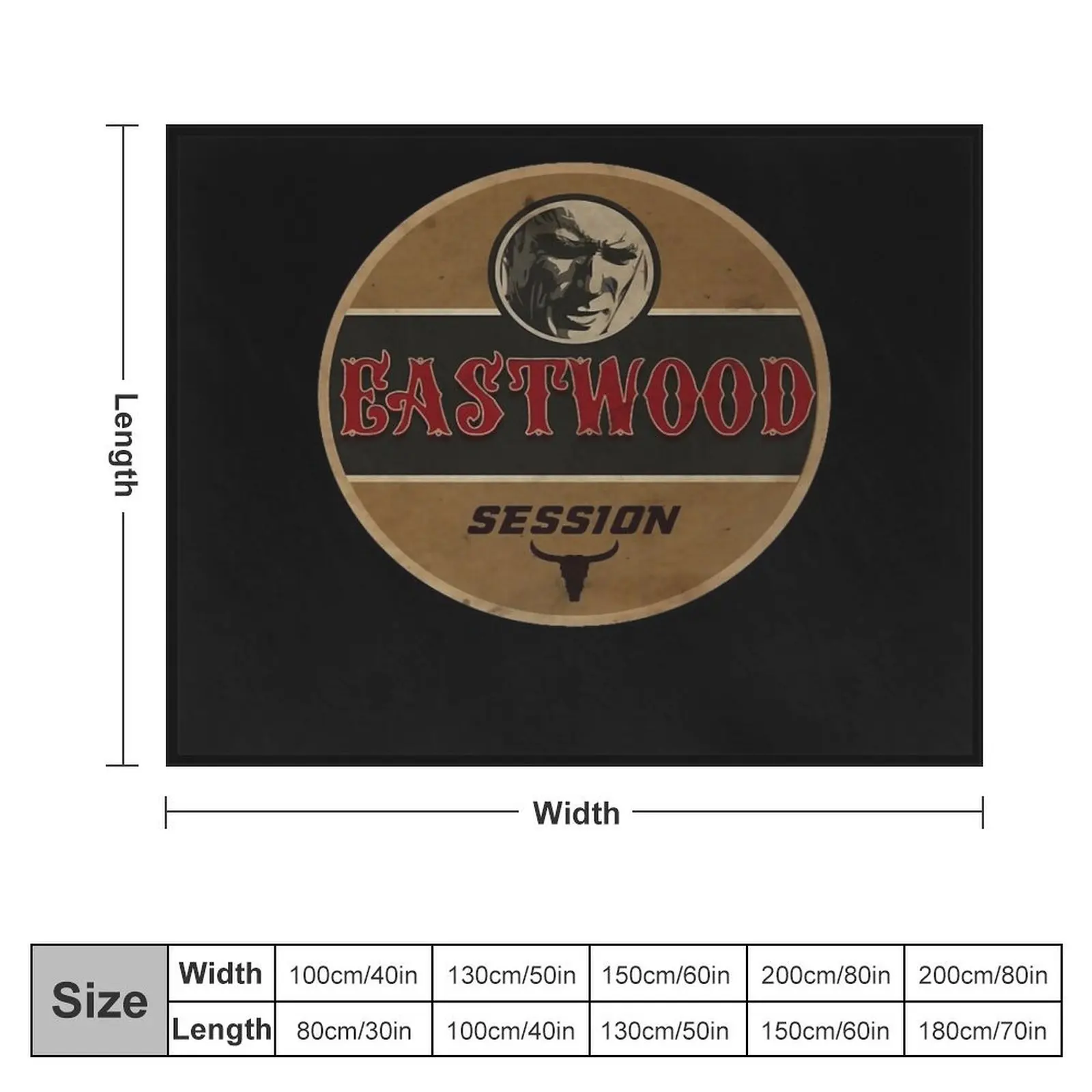 Eastwood Session Throw Blanket Shaggy Decoratives Bed covers Thin Blankets