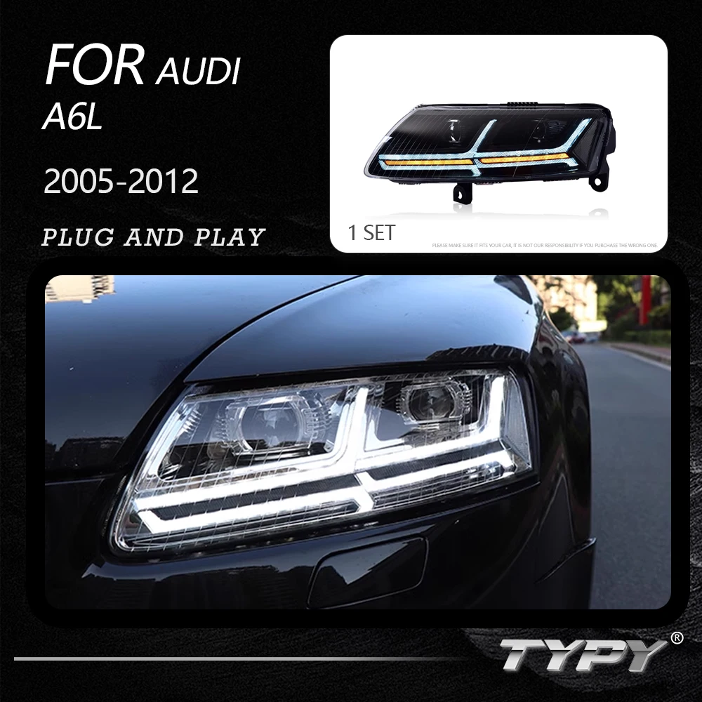 

TYPY Dynamic Signal Head Lamp Automotive Accessories Upgrade Modified New LED For Audi A6L 2005-2012 Headlights