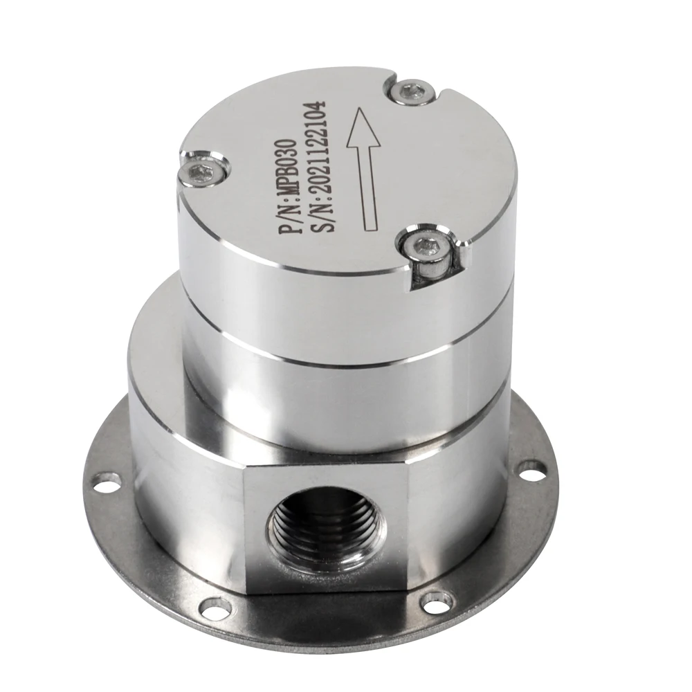 

SOVOFLO MPB030 MPC030 Магнитный шестеренный насос постоянного тока 24 В BLDC 0,9 мл/обрат 3 л/мин SUS 316L корпус шестерня PEEK для торгового автомата для наполнения напитков