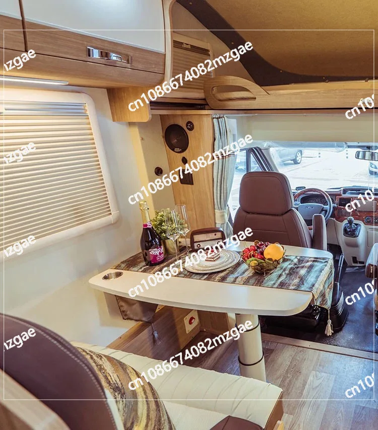 أرجل طاولة رفع دوارة RV - قضيب/دعم طعام قابل لضبط الارتفاع لتحويلات فان التخييم، مجموعة تركيب مستقلة #5